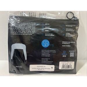 SParms UPF 50+ Shoulder Wrap Sun Protection Cooling Sleeves Black XL Unisex NEW